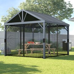 8x8 shop screened gazebo